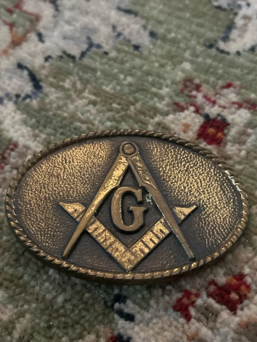 Vintage Freemasons Belt Buckle